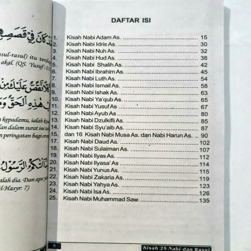 Buku Kisah 25 Nabi dan Rasul Best Seller Dilengkapi Gambar