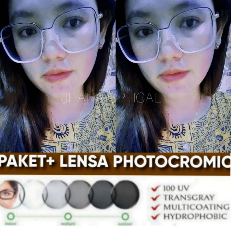 kacamata paket photocromic minus Anti radiasi