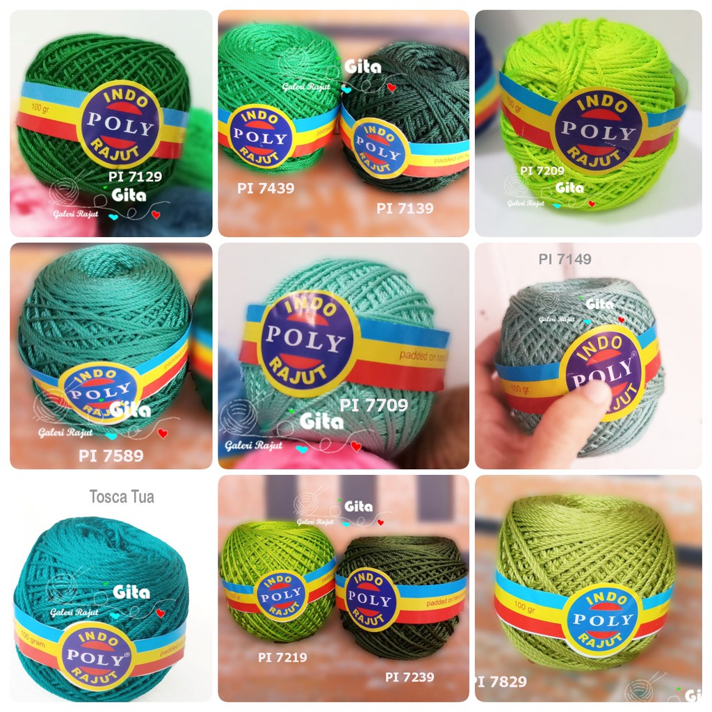 Benang Rajut Polyindo/Benang Polyester/Poly Indo