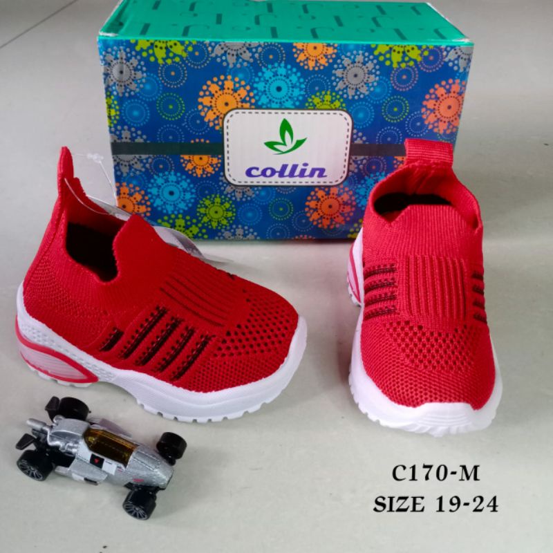 SEPATU SLIP ON ANAK COLLIN - SEPATU ANAK USIA 4- 12BULAN - SEPATU ANAK COLLIN KEKINIAN