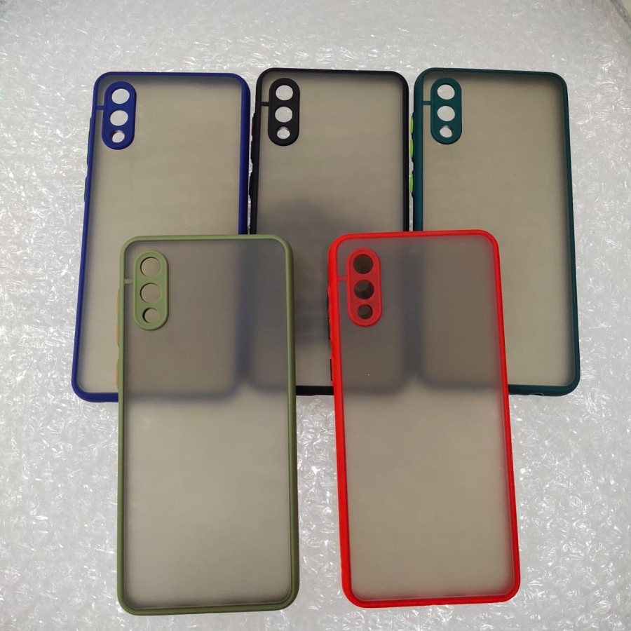 Case Samsung Galaxy A02 Protective Camera - LIST MERAH