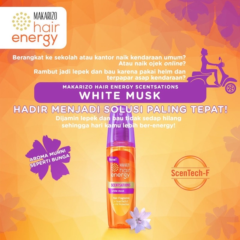 Makarizo Hair Energy Scentsation - Parfum Rambut Badan