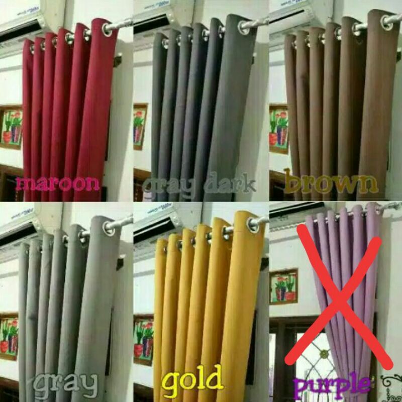 TERMURAH Gorden blackout motif timbul kualitas import bahan tebal