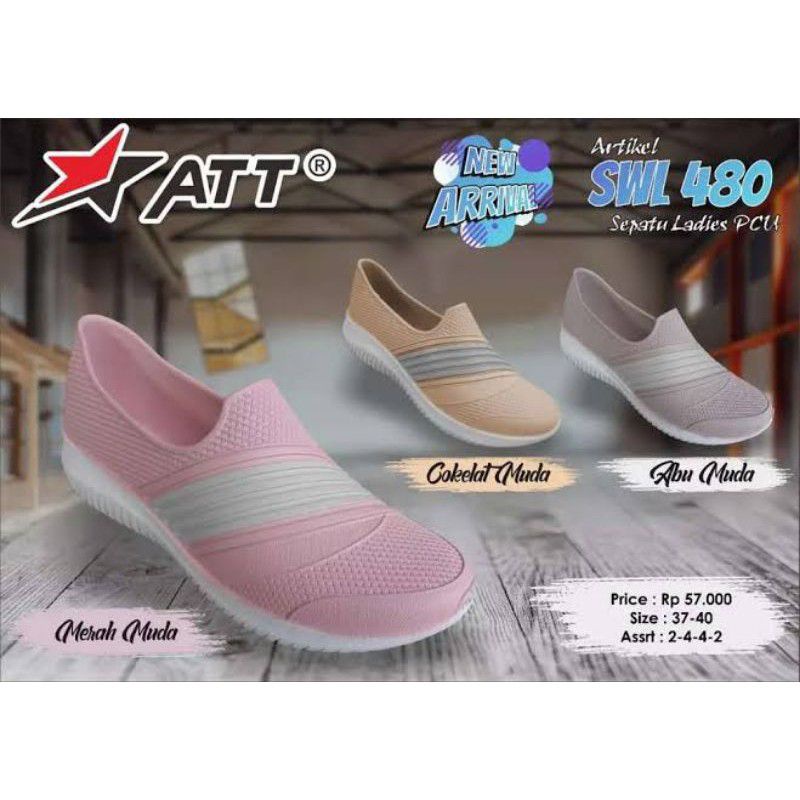 Att SWL 480 Sepatu Karet Slip On Wanita