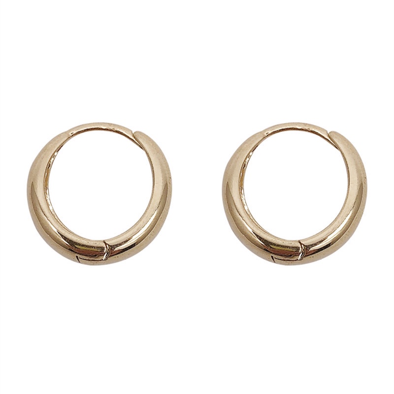 Anting Bulat Vintage Logam, Small Circle Earrings Metal Material (Takota 030)