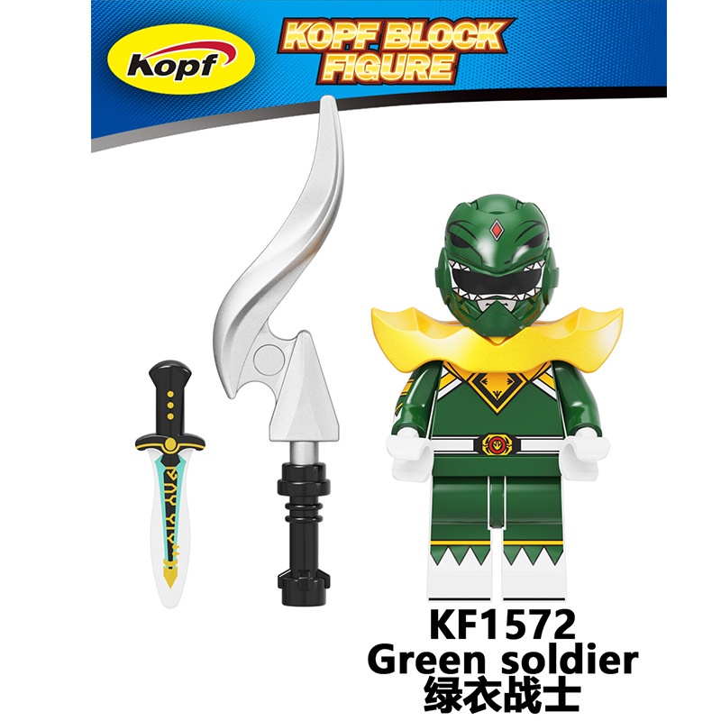 Mighty Morphin Power Rangers Minifigures Aisha Campbell Billy Cranston Carlos The Green Ranger ​Angka Mini KF6144