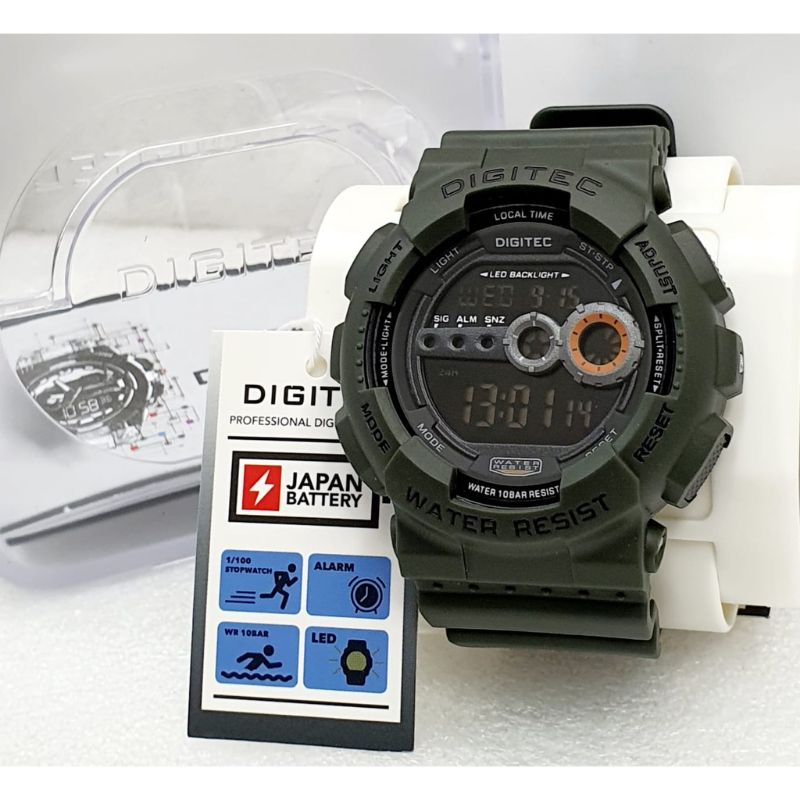 JAM TANGAN PRIA SPORTY ELEGANT DIGITEC 5031 ORIGINAL WATER RESIST NEW SEAMAN