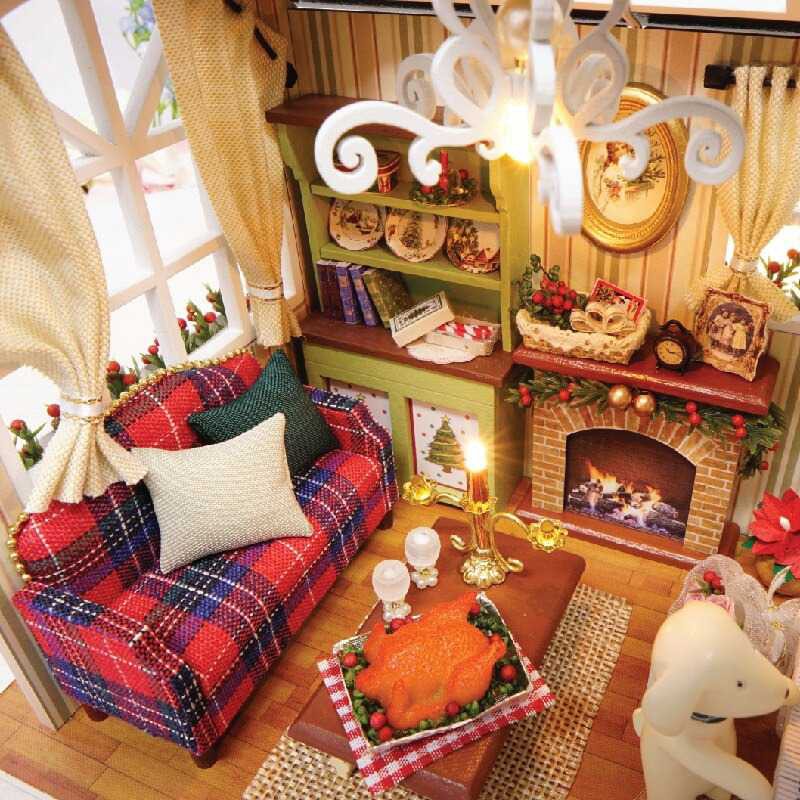 TERBARU Dollhouse Rumah Rumahan Boneka Miniatur DIY Mainan Edukasi