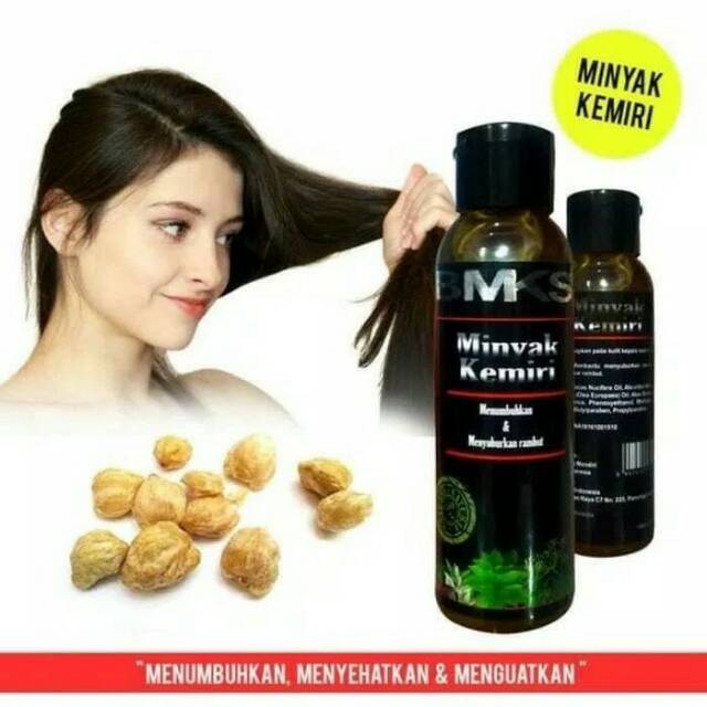 BMKS MINYAK KEMIRI ORIGINAL BPOM  MENUMBUHKAN &amp; MENYUBURKAN RAMBUT