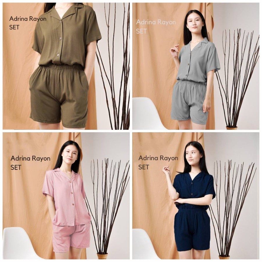 ADRINA Rayon Set / Setelan Rayon Wanita