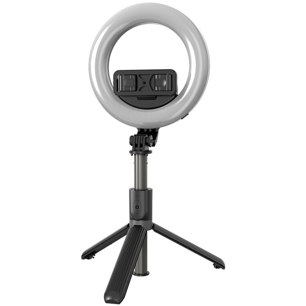 Selfie Stick L07 Ring LED Tongsis Bluetooth with Tripod Alumunium Alloy CaseSeller