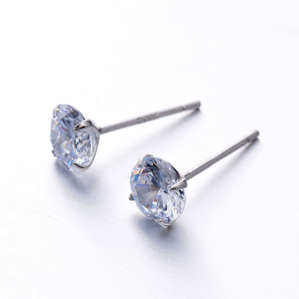 Anting Wanita Titanium Lapis Emas 18K Crystal Zirconia Tiaria Collection Anti Karat dan Alergi - Tianne - Perhiasan Anting Wanita Gold Plated Earring-10