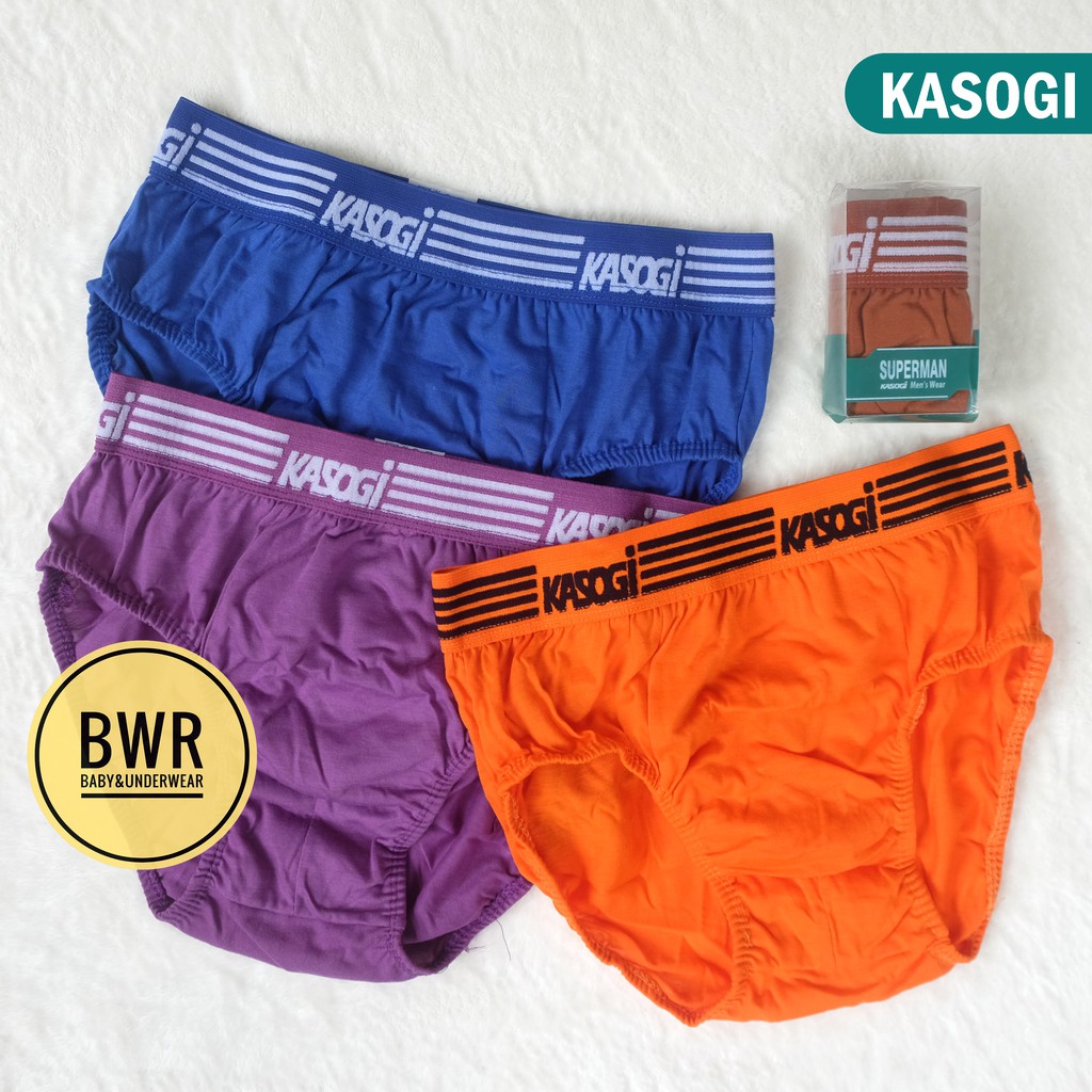 Celana Dalam Pria KASOGI Mika | CD Karet Boxer SUPERMAN Men's Wear - Satuan