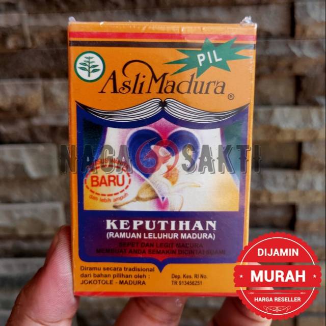 Jamu madura Jamu keputihan kewanitaan Obat keputihan bau dan gatal Ampuh herbal Pil dus 100 butir