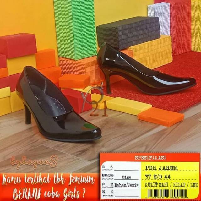 SEPATU WANITA / SEPATU KANTOR / PDH HAK JARUM / HAK LANCIP P21