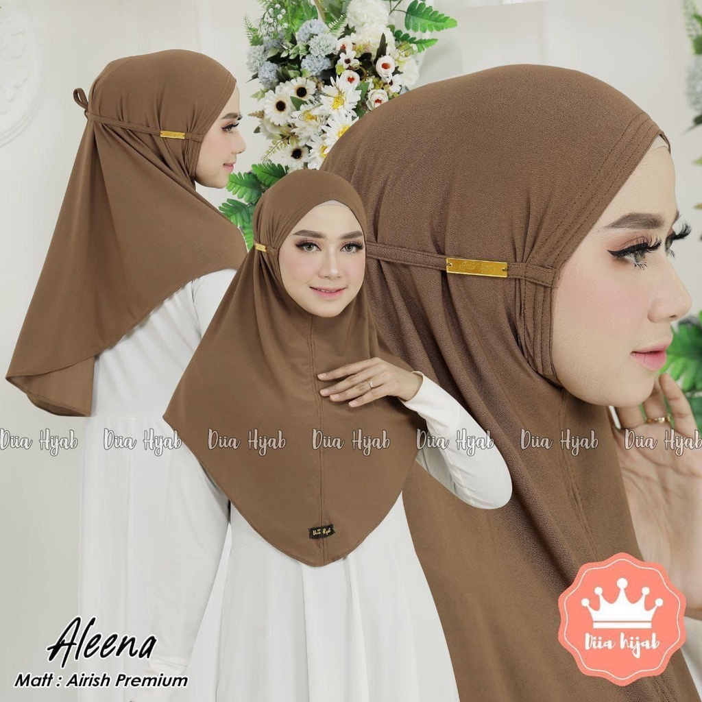 BERGO / HIJAB INSTAN SIRIA POLOS AIRIS ORI DIIA HIJAB