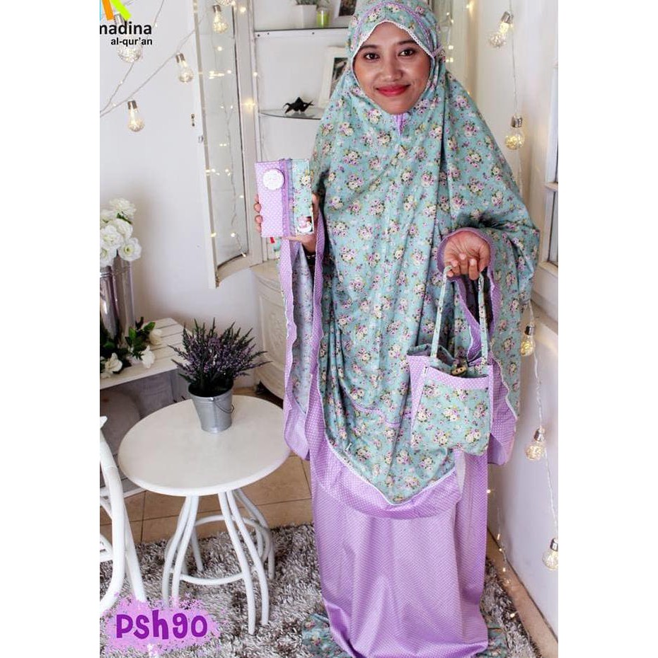 KUALITAS TERBAIK MUKENA AL QURAN SHABBYCHIC KATUN JEPANG PRAYER SET MADINA ZHAFIRA KEKINIAN MURAH