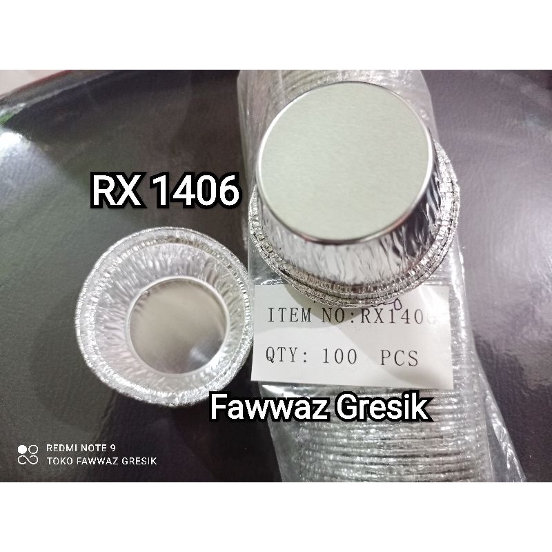 Aluminium Foil Tray Cup RX-1406 - Cetakan Kue Alumunium Foil RX 1406 (10 Pcs)