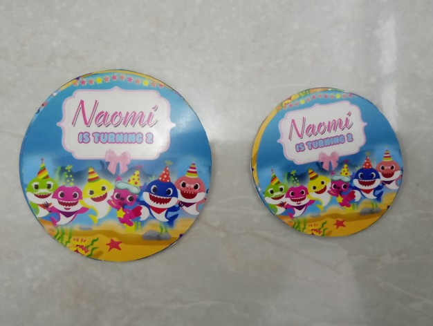 Printable Topper Cupcake Bulat