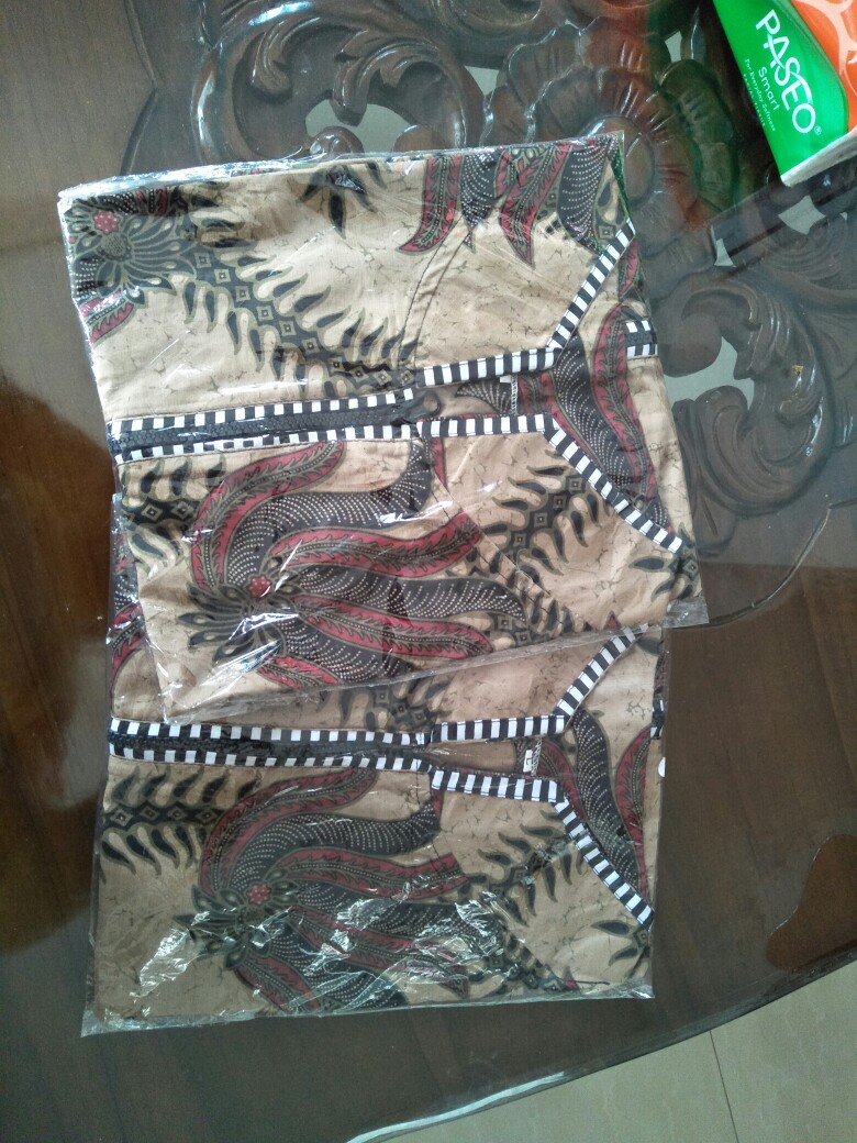 Blouse Batik Kerja Atasan Batik Wanita M L Xl Xxl Jumbo