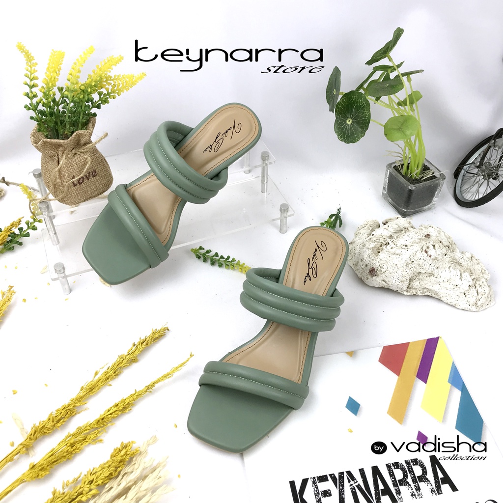 keynarra Sendal Wanita queen Heels Kaca 5 cm RN-14 LT