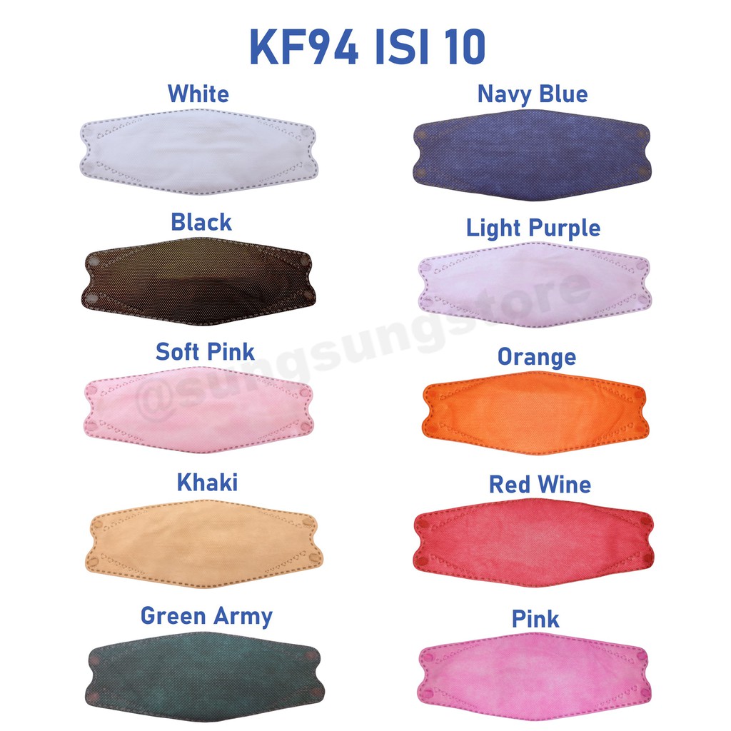 MASKER KF94 4ply Isi 10 Pcs Disposable Mask High Grade Quality