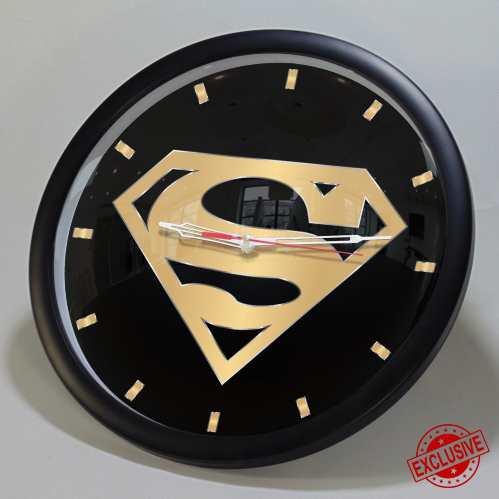 (ISTIMEWA &amp; BAGUS) JAM DINDING SUPERMAN GOLD - LIMITED EDITION