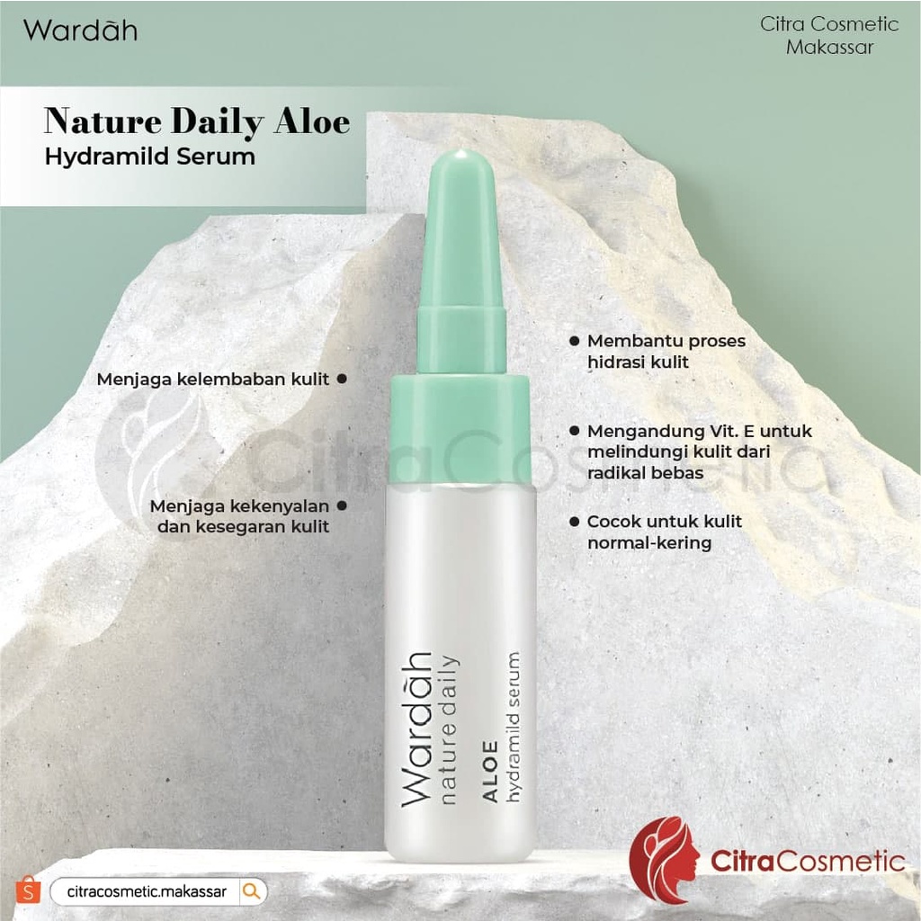 Wardah Nature Daily Aloe Hydramild Series Multifunction Gel | Facial Wash | Moisturizer Cream | Hydramild Serum