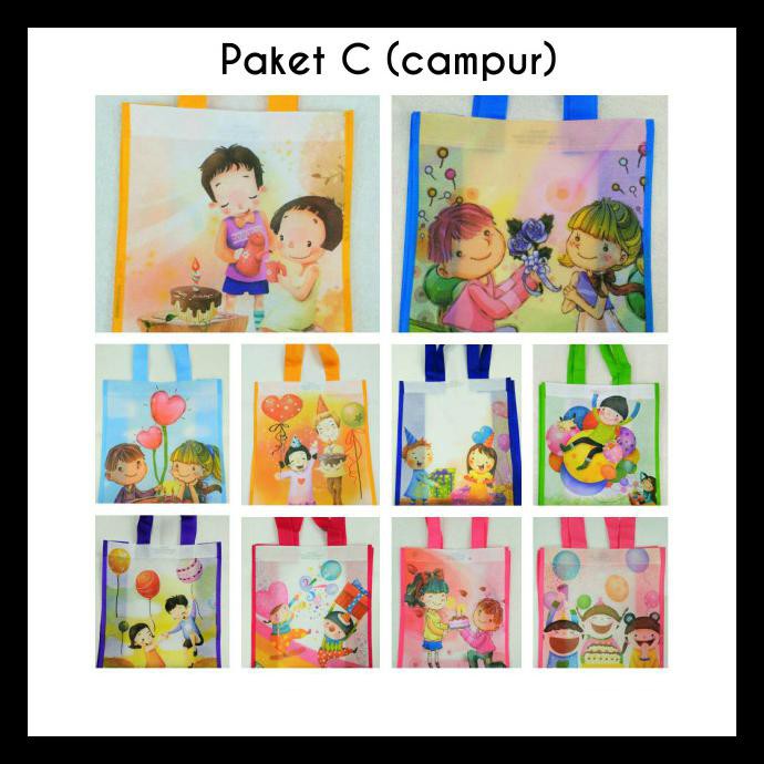 

TAS ULANG TAHUN ANAK, TAS HADIAH, TAS SOUVENIR - PAKET A KUALITAS TERBAIK