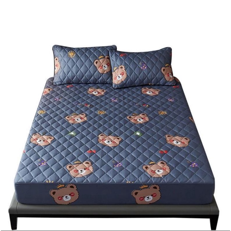 sprei sulthan waterproof ukuran 160x200cm motif karakter-Abu boneka