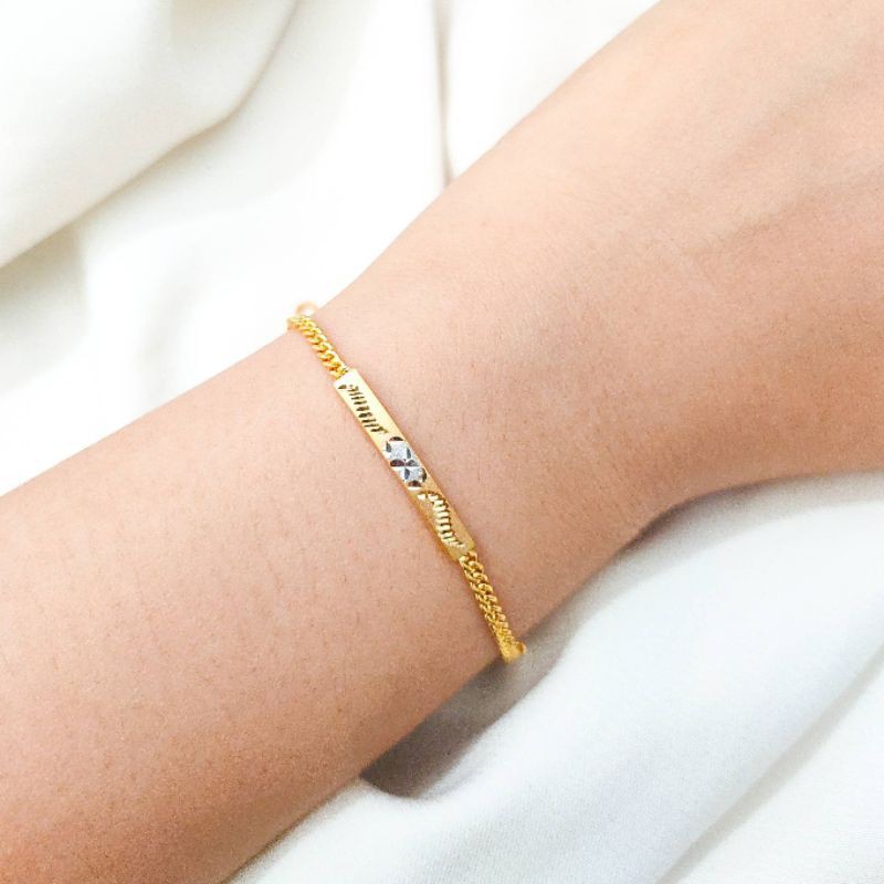 Grosir Gelang Fancy Elegant Emas Asli Elegan Gelang Simple Sederhana Shopee Indonesia