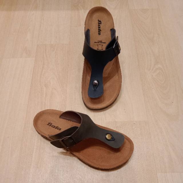 Sandal bata bahan kulit untuk pria