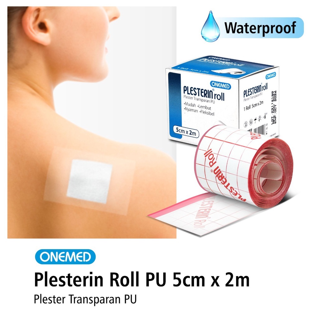 Onemed Plesterin Roll PU 5cm x 2m Plester Luka OJ