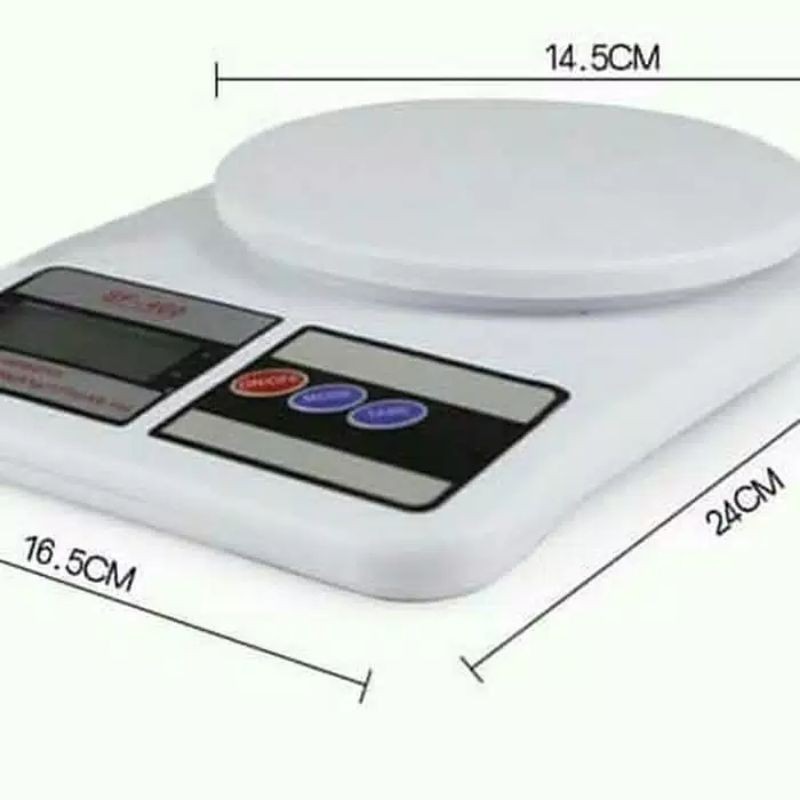 Timbangan Dapur , Timbangan Mini Digital Datar Maks 5 KG Electronic Portable Scale SF400 Speeds