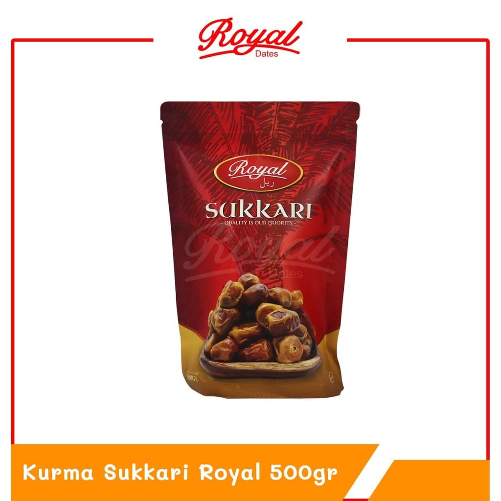 

Kurma Sukari Royal Dates 500gr Sukkari | Kurma Raja | Quality Super | Kemasan Baru | Korma Basah