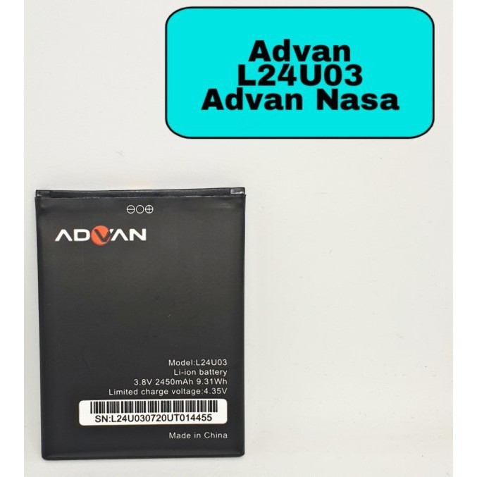 Batre ADVAN NASA L24U03 Li-ion Battery Baterai Advan Nasa L24U03