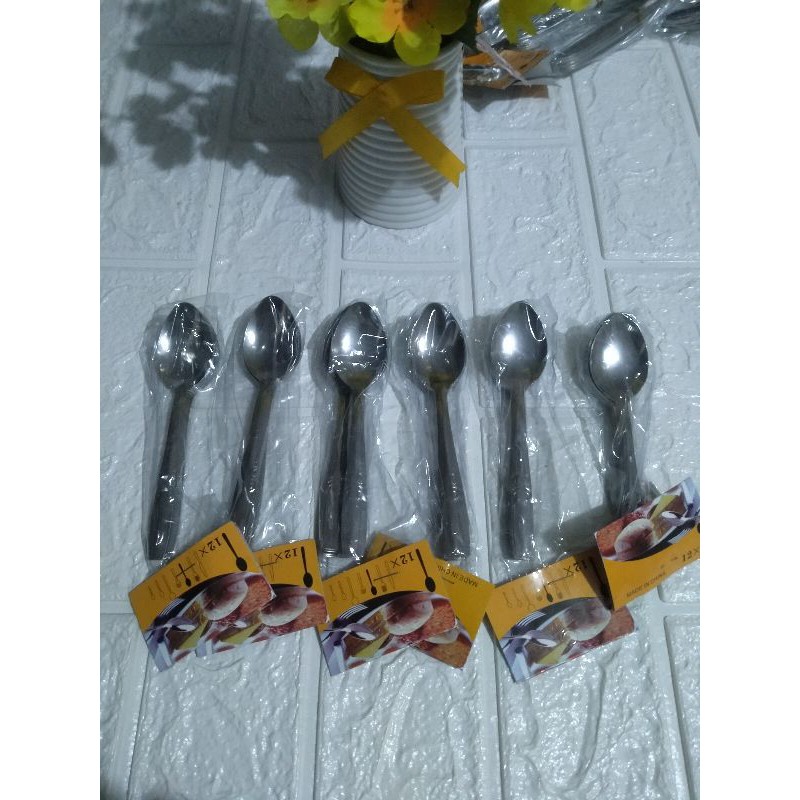 SENDOK TEH STAINLESS STEEL 1 LUSIN