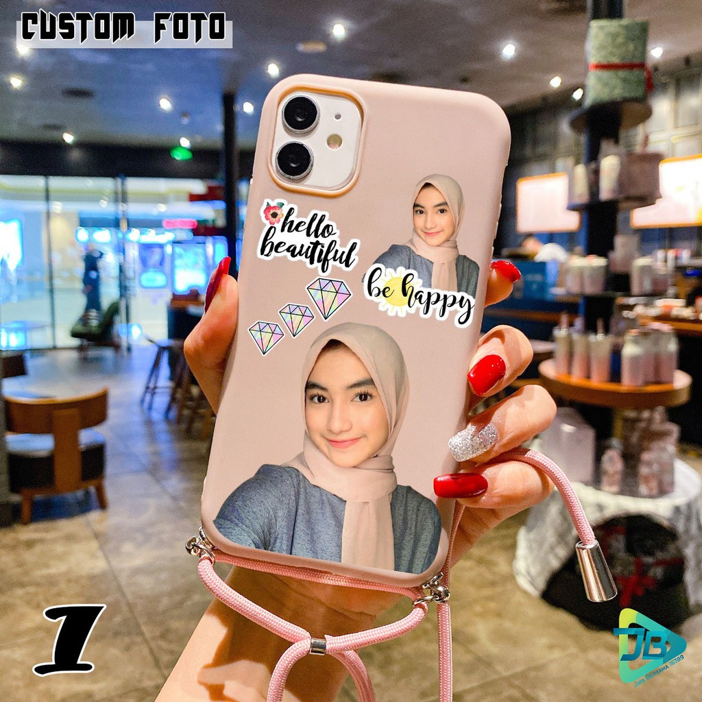 Softcase Custom Slingcase Tali Lanyard Candy Custom Realme X Xt X2 C11 C12 C15 2 Narzo 20 Pro JB3204