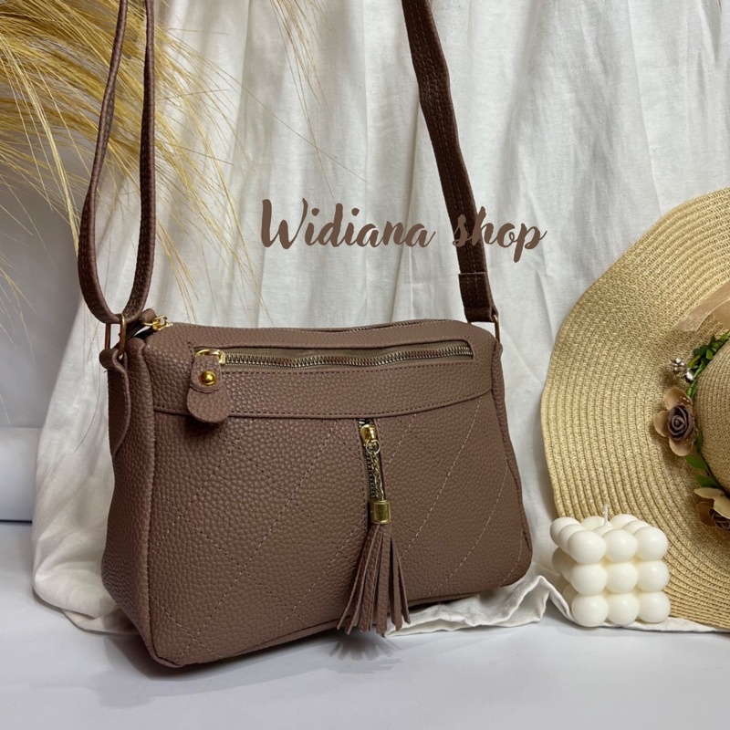 Tas wanita classy selempang kulit jeruk sintetis