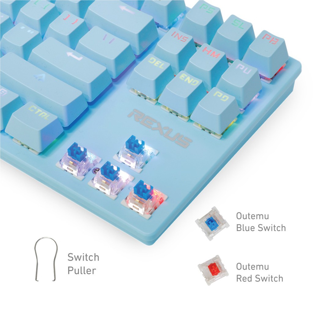 Keyboard Gaming Mechanical Rexus Legionare MX9 RGB LED-2