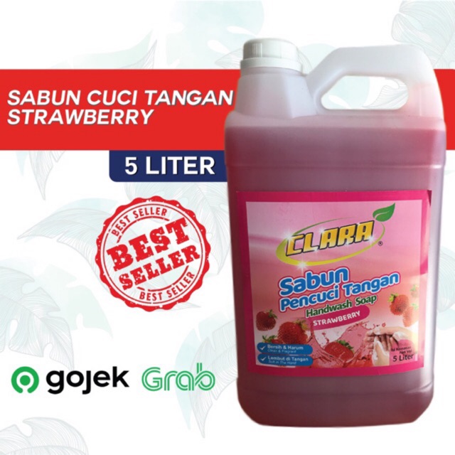 Sabun Cuci Tangan Rasa Strawberry CLARA kemasan 5 Liter