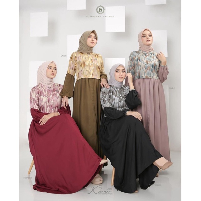 KHANZA DRESS NADHEERA LUXURY