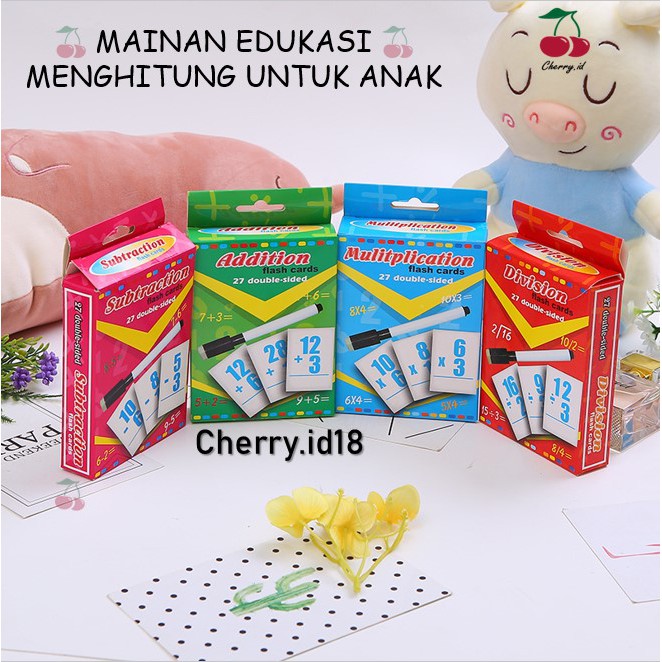 Cherry COD Mainan Matematika Anak / Mainan Edukasi Anak / Mainan Belajar Menghitung PB26