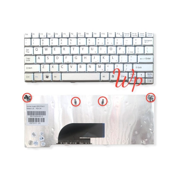 Keyboard Sony Vaio VPC-M VPC-M12 VPCM12 VPCM120AL M12 M13 Silver