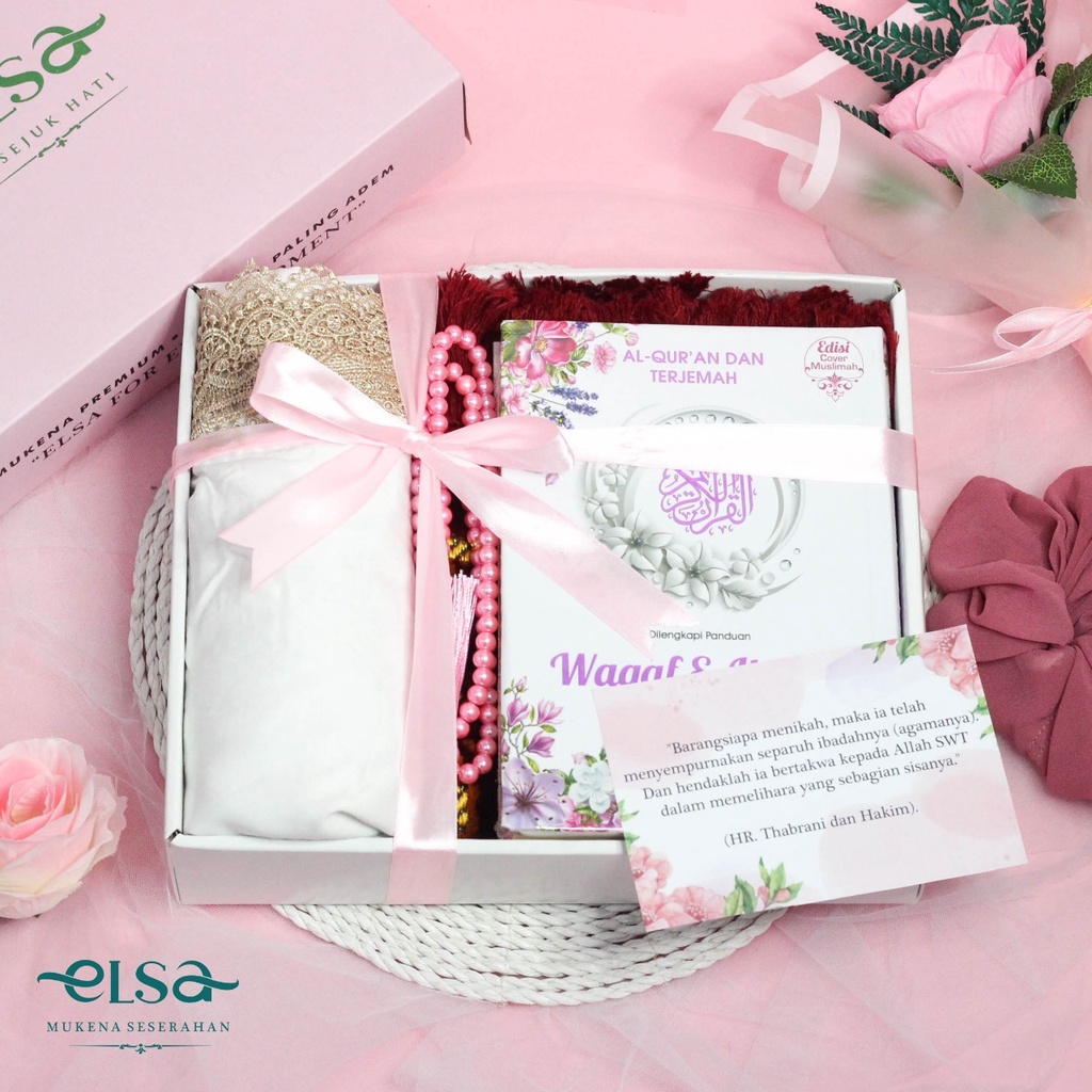 Kado Muslim Paket Seserahan Mukena Mahar Nikah Hantaran Akad Alat Sholat Mukenah Rukuh Gift Annivers