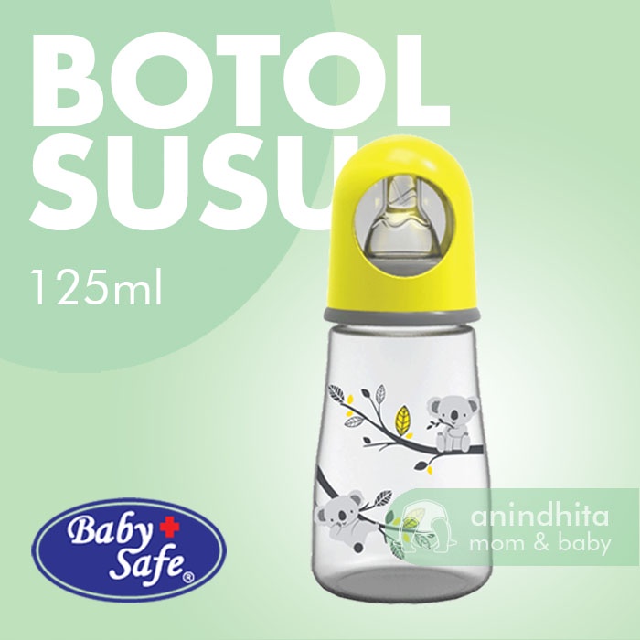 BABYSAFE Feeding Bottle 125ml Botol Susu Bayi Baby Safe