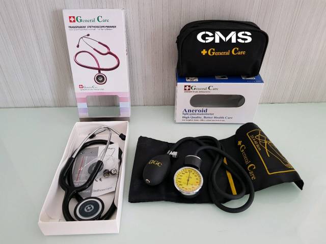 Paket Tensi + Stethoscope Black Edition