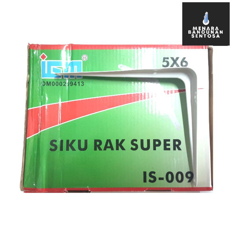 Siku Rak Putih IGM 5x6 Inch Tebal - 12cm x 15cm - 5 x 6 In