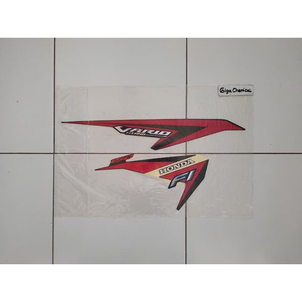 PROMO Striping Stiker Honda Vario 150 ISS 2015 2016 Hitam Lis Merah Original TERMURAH  / C O D bissa