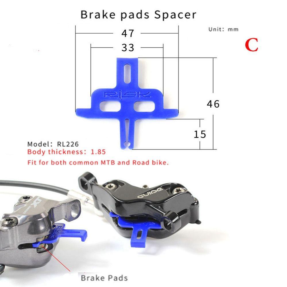 Chookyy 2/3pcs Bleed Spacer RL233 Sepeda Hidrolik Rem Cakram Instert Alat Spreader Rem Caliper Pad